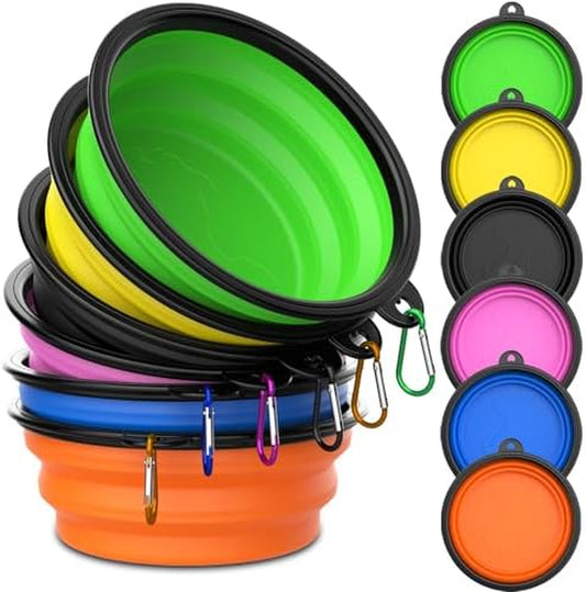HEYBO Foldable Collapsible Dog Bowl Portable Travel Pet Bowl